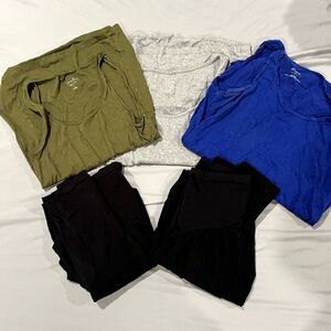 Motherhood Maternity Isabel Medium Maternity Clothing Lot Leggings Tank Tops